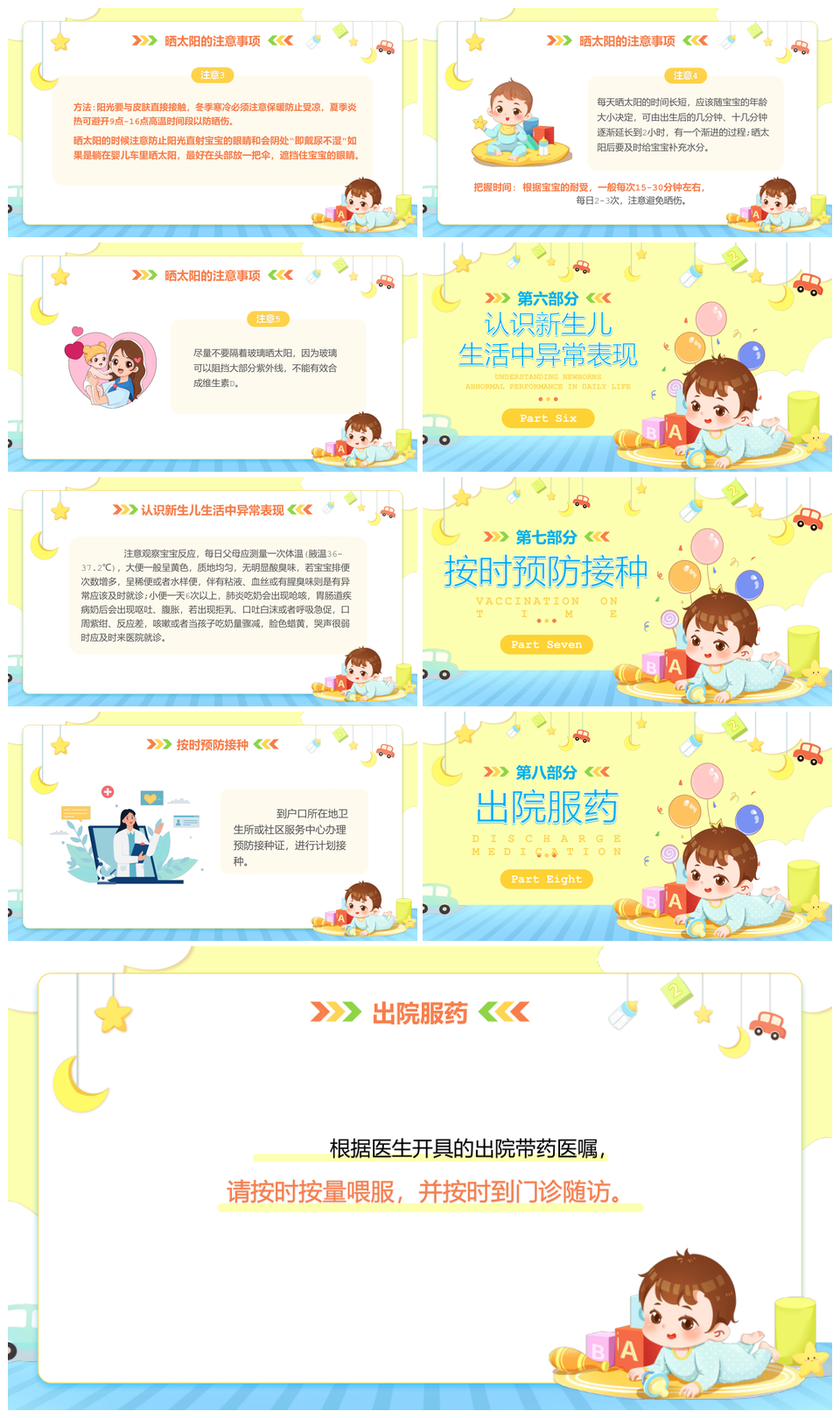 新生儿出院护理健康指导住院医师培训PPT模板
