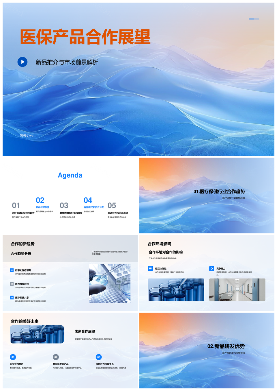 医保产品合作展望新品市场前景解析PPT模板