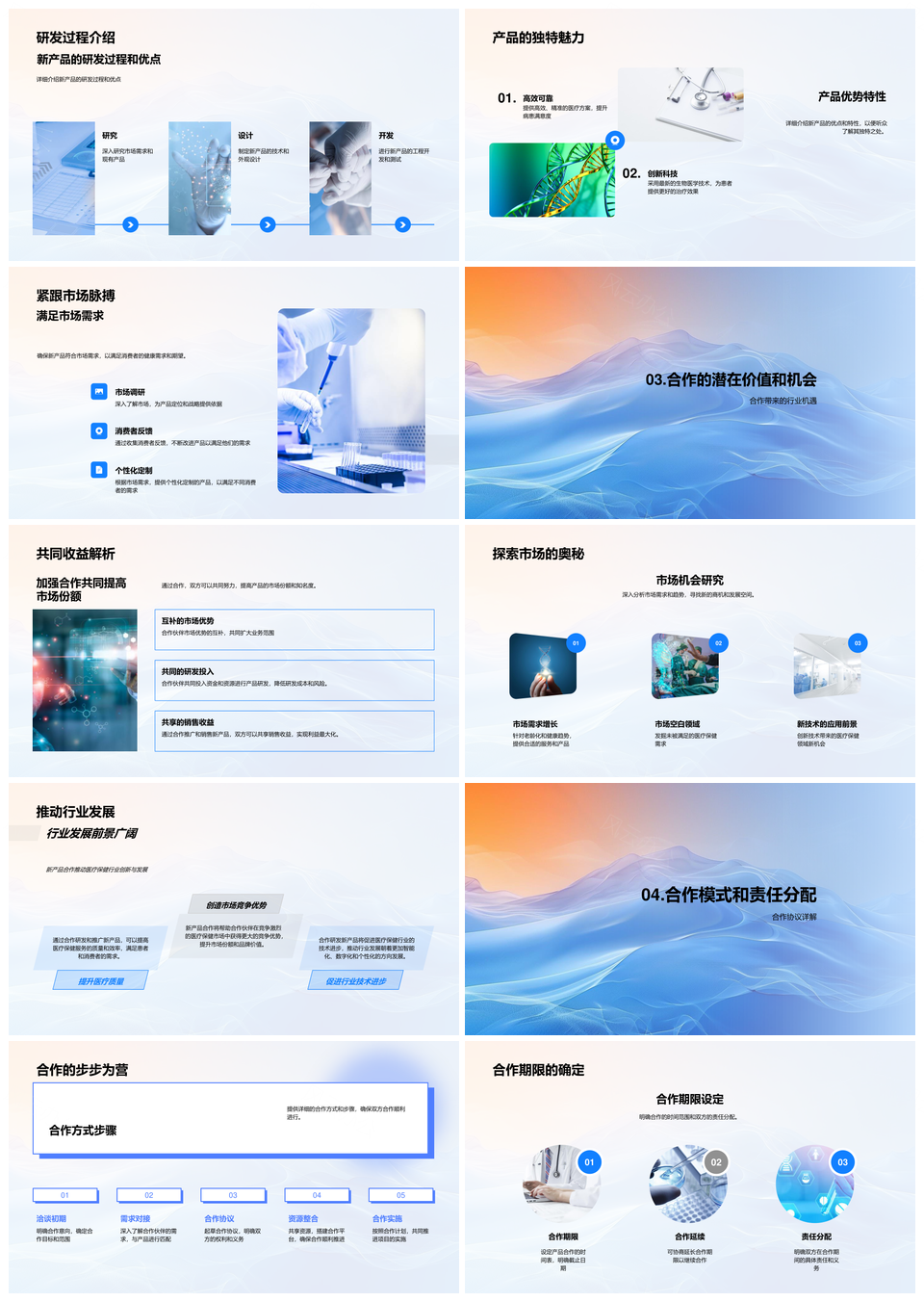 医保产品合作展望新品市场前景解析PPT模板