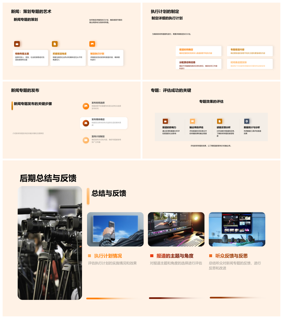 感恩节新闻策划指南热点暖心故事火鸡执行计划PPT模板