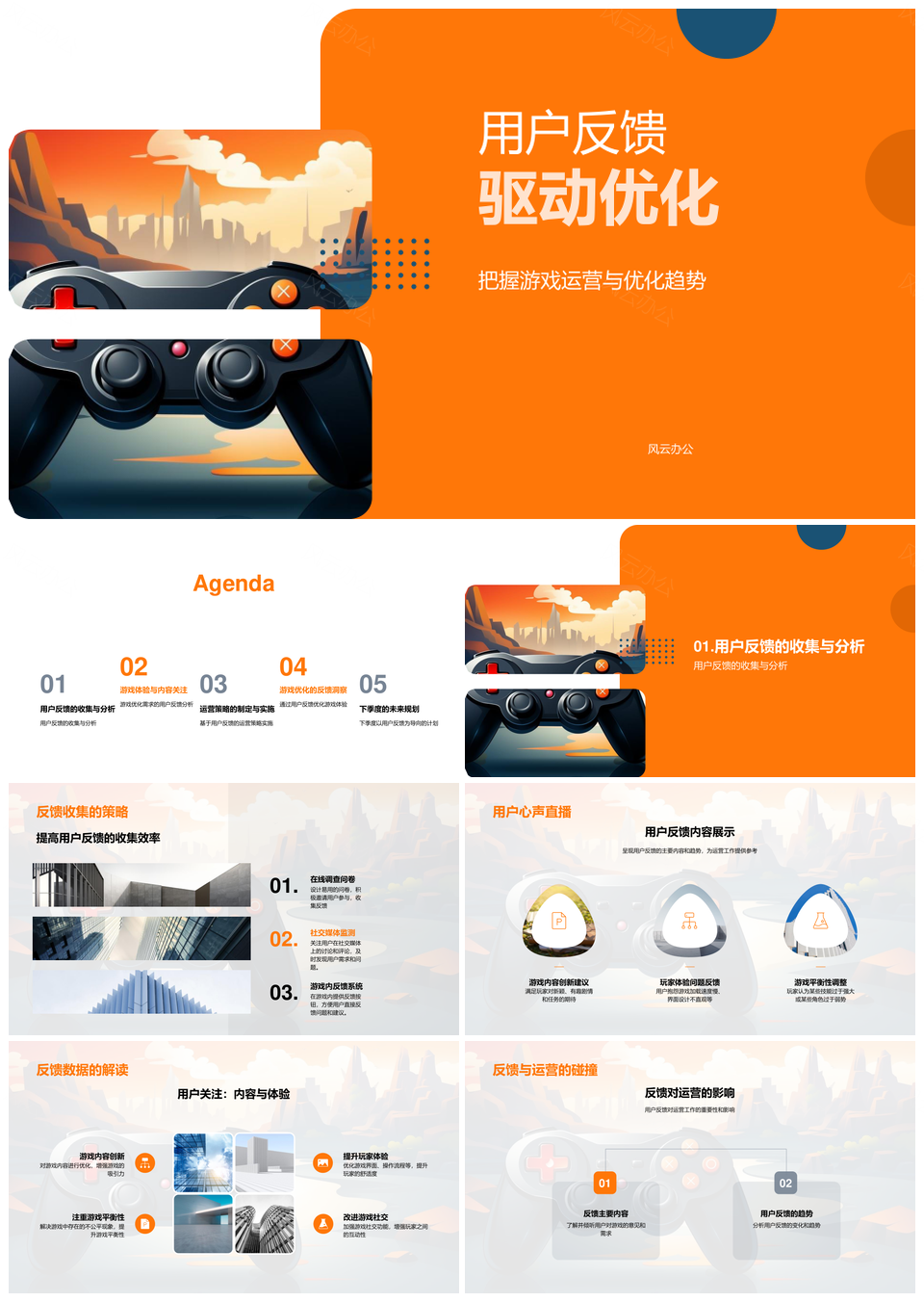 用户反馈驱动游戏运营策略优化体验PPT模板