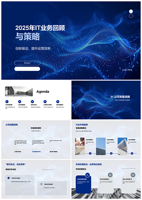 202520XX年IT业务回顾策略创新驱动高效运营市场趋势财务绩效PPT模板