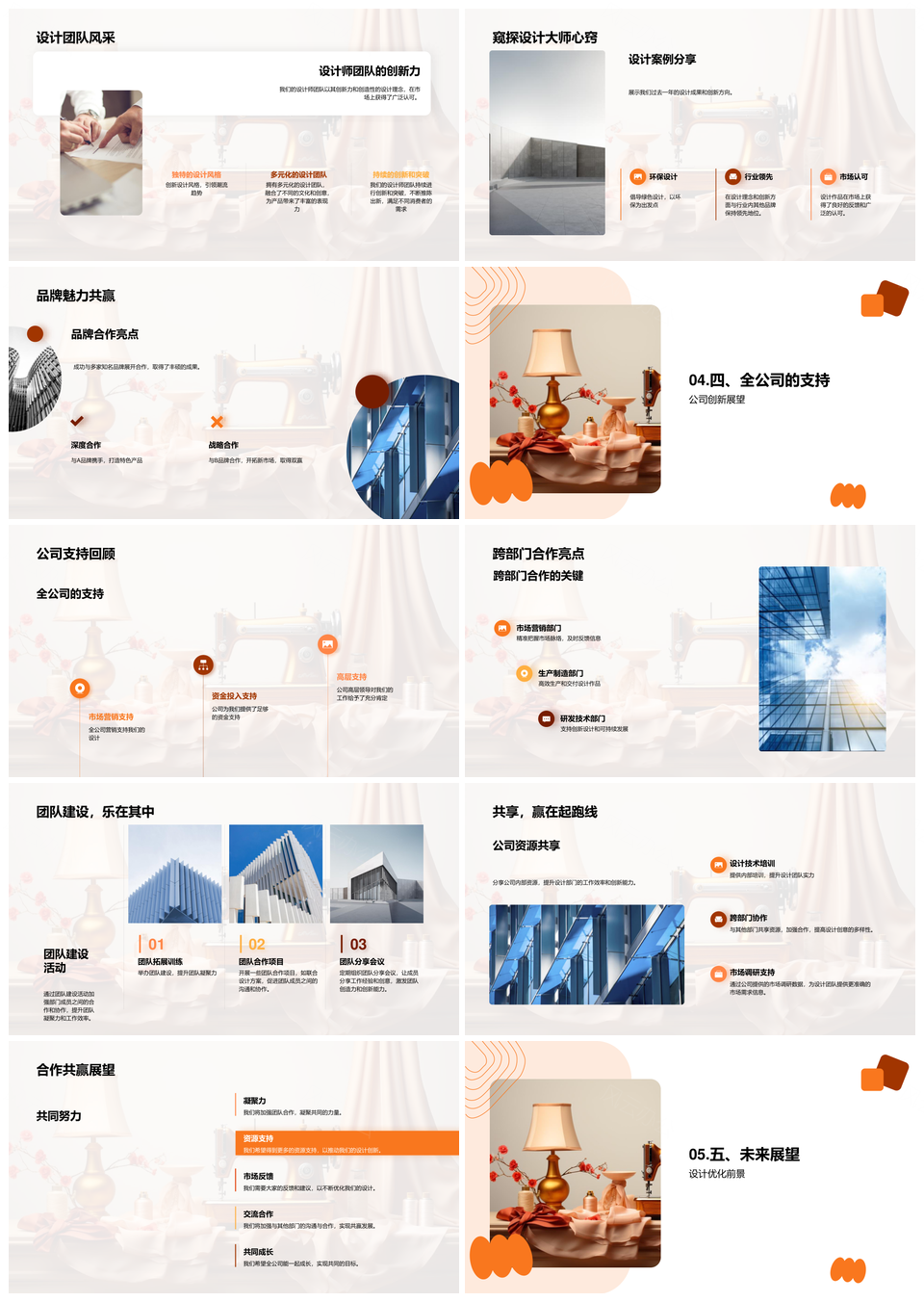 设计创新突破环保理念转变市场展望优化时尚PPT模板