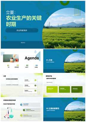 立夏农事关键期作物生长灌溉管理PPT模板