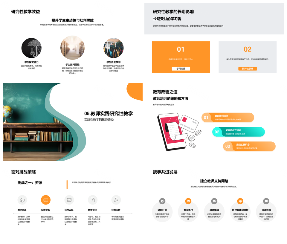 构建主义探究式教学实践教师培训学生发展策略PPT模板