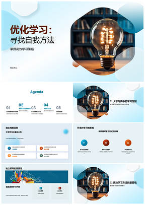 高效自主实践优化学习策略方法PPT模板