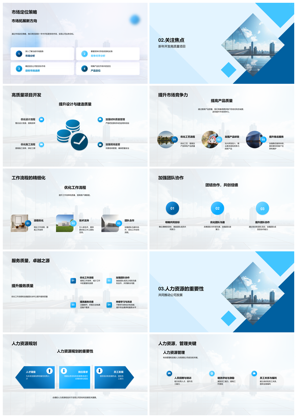 地产家居新年战略共筑摩天辉煌PPT模板