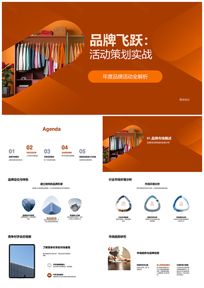 时尚服装品牌飞跃年度活动策划实战提升忠诚度PPT模板