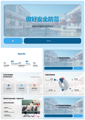 学校建筑安全防范措施落实PPT模板