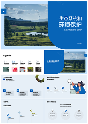 生态系统结构功能与环境保护问题意义PPT模板