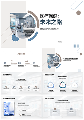 未来医疗应对老龄化资源优化与信息技术PPT模板
