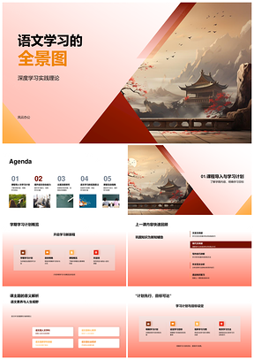 初中语文深度学习实践与文学阅读鉴赏PPT模板