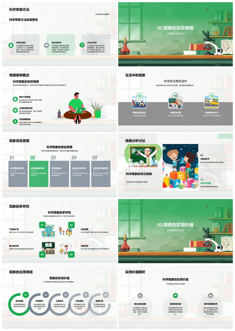 科学现象趣味解码社团教学理论探索PPT模板