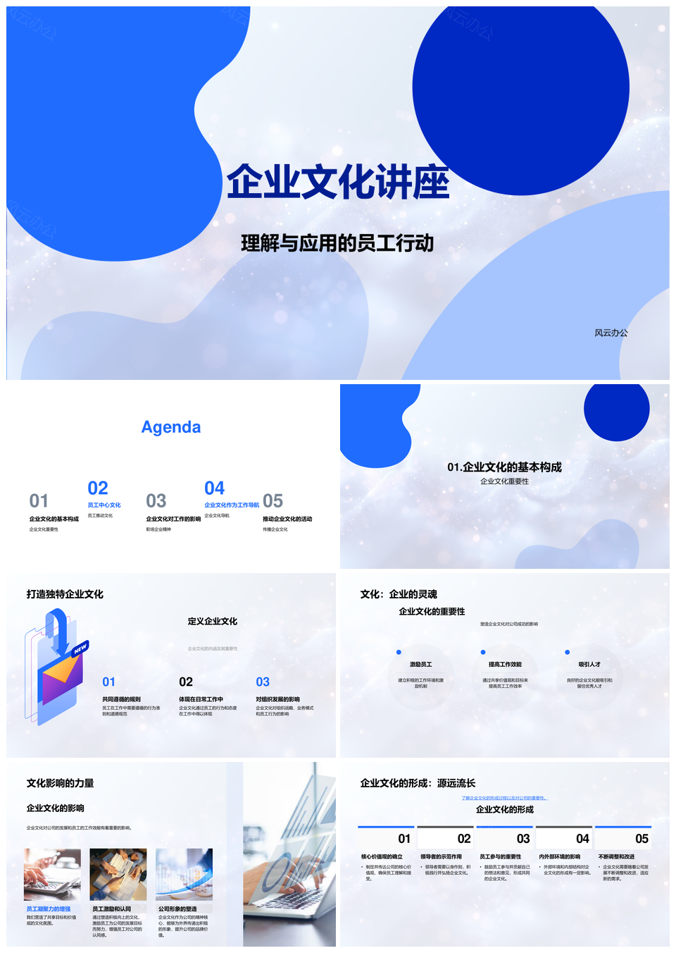 人力资源经理解析企业文化驱动员工卓越创新PPT模板
