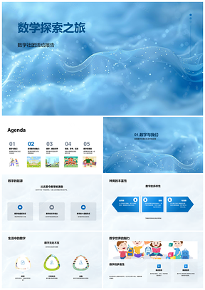 2025数学社团数字定义种类探索之旅报告PPT模板