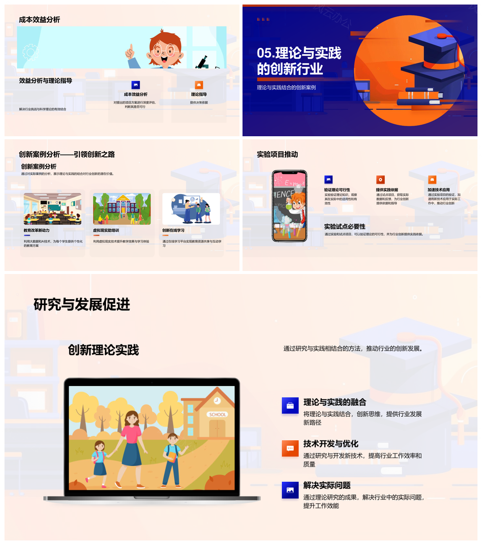 硕士答辩理学研究现状方法技术趋势PPT模板