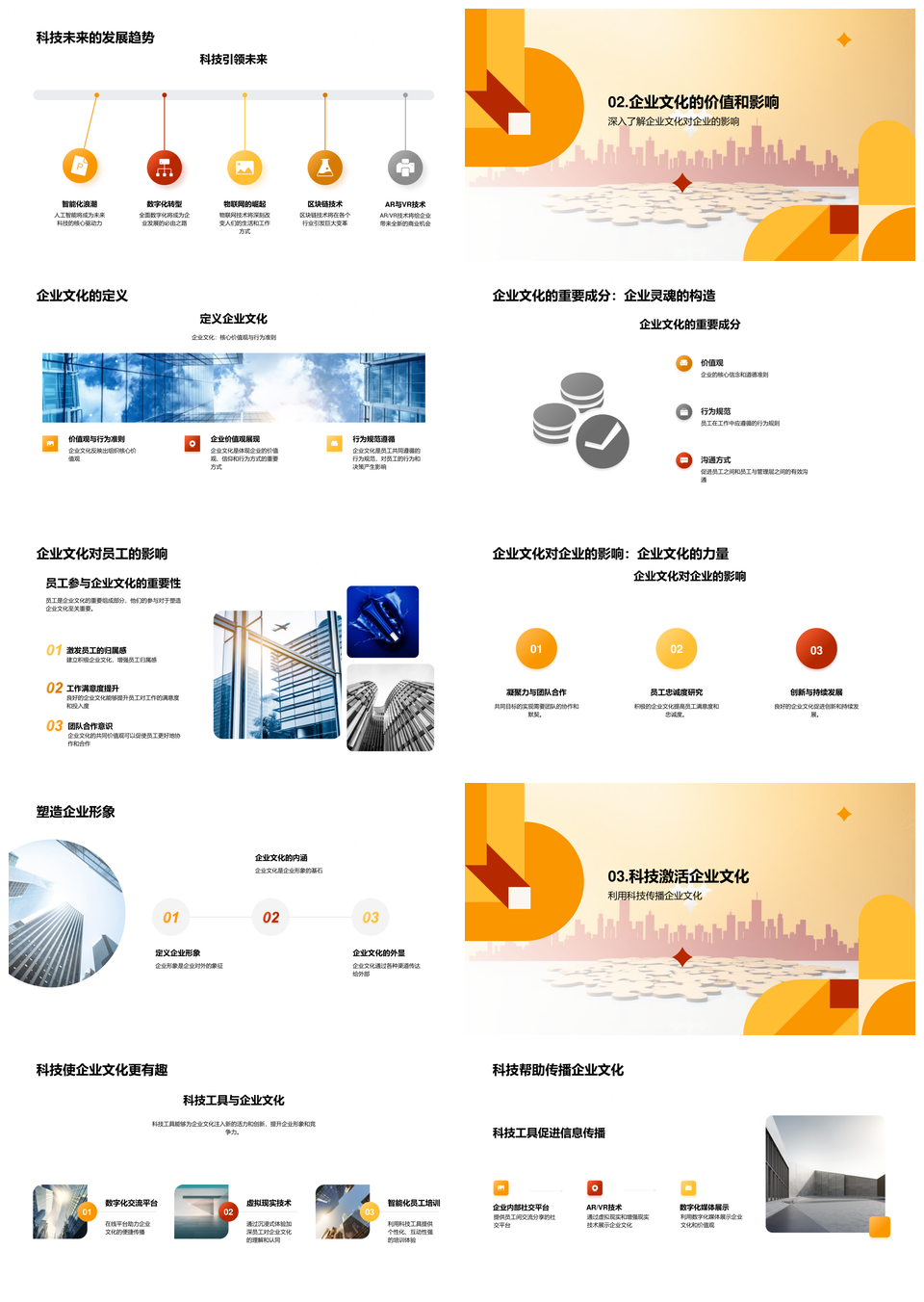 科技赋能企业文化提升数字竞争力PPT模板