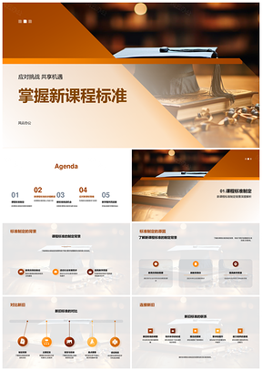 新课标挑战机遇学习策略教学指导PPT模板