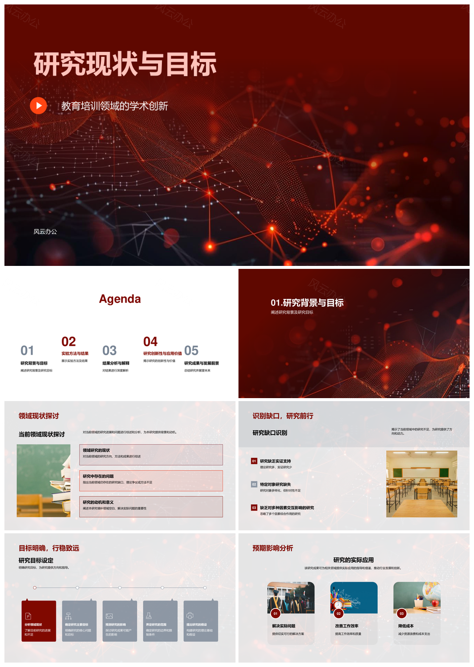 教育培训学术创新研究现目标实验粒子染色体PPT模板