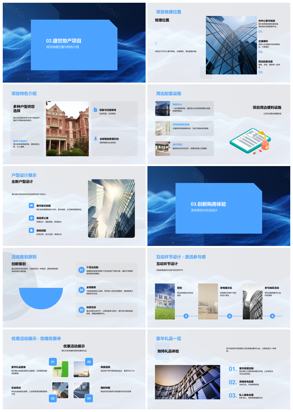 房产项目市场发布现状需求区位配套户型活动优惠PPT模板