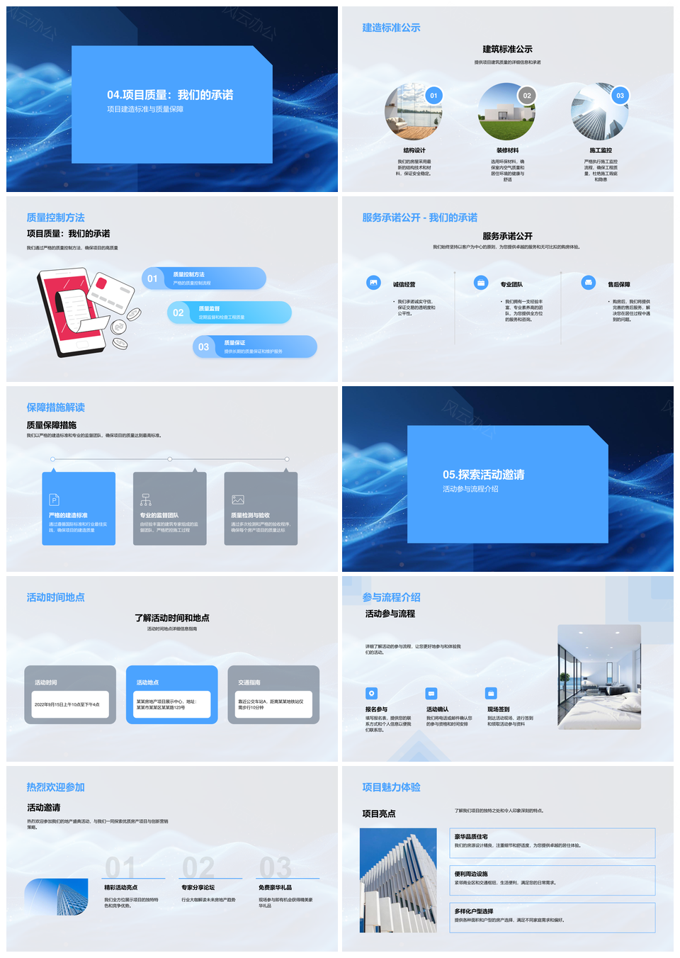 房产项目市场发布现状需求区位配套户型活动优惠PPT模板