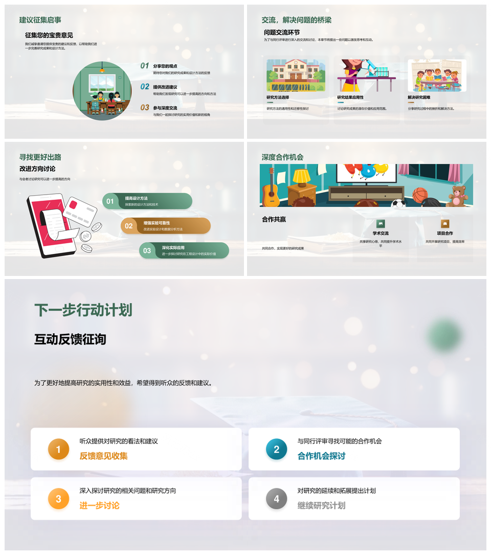 专业研究答辩动机方法应用成果解析PPT模板