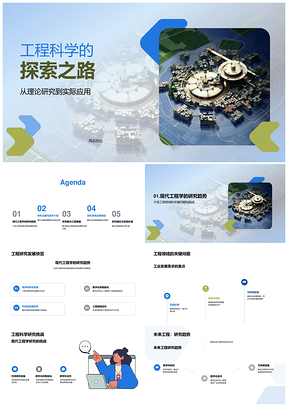 工程科学理论应用与领域趋势关键挑战PPT模板