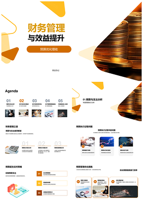 财务效率预算优化与收支平衡提升PPT模板