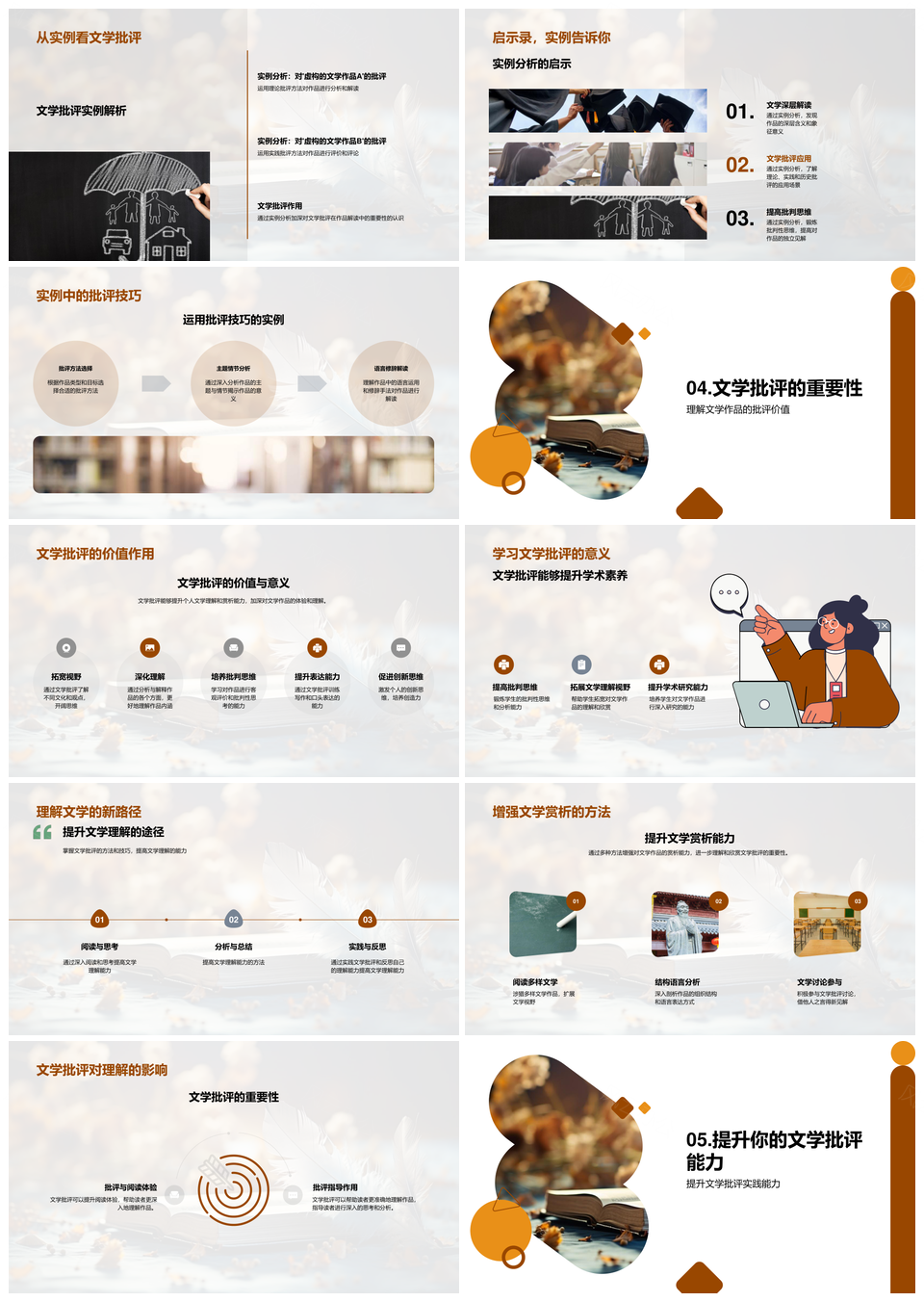 文学批评方法技巧实例理论实践历史解析PPT模板