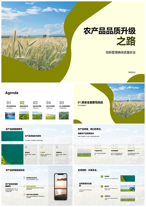 农产品质安创新驱动品质升级之路PPT模板