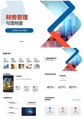 公司财务管理透明度与未来预测报告PPT模板