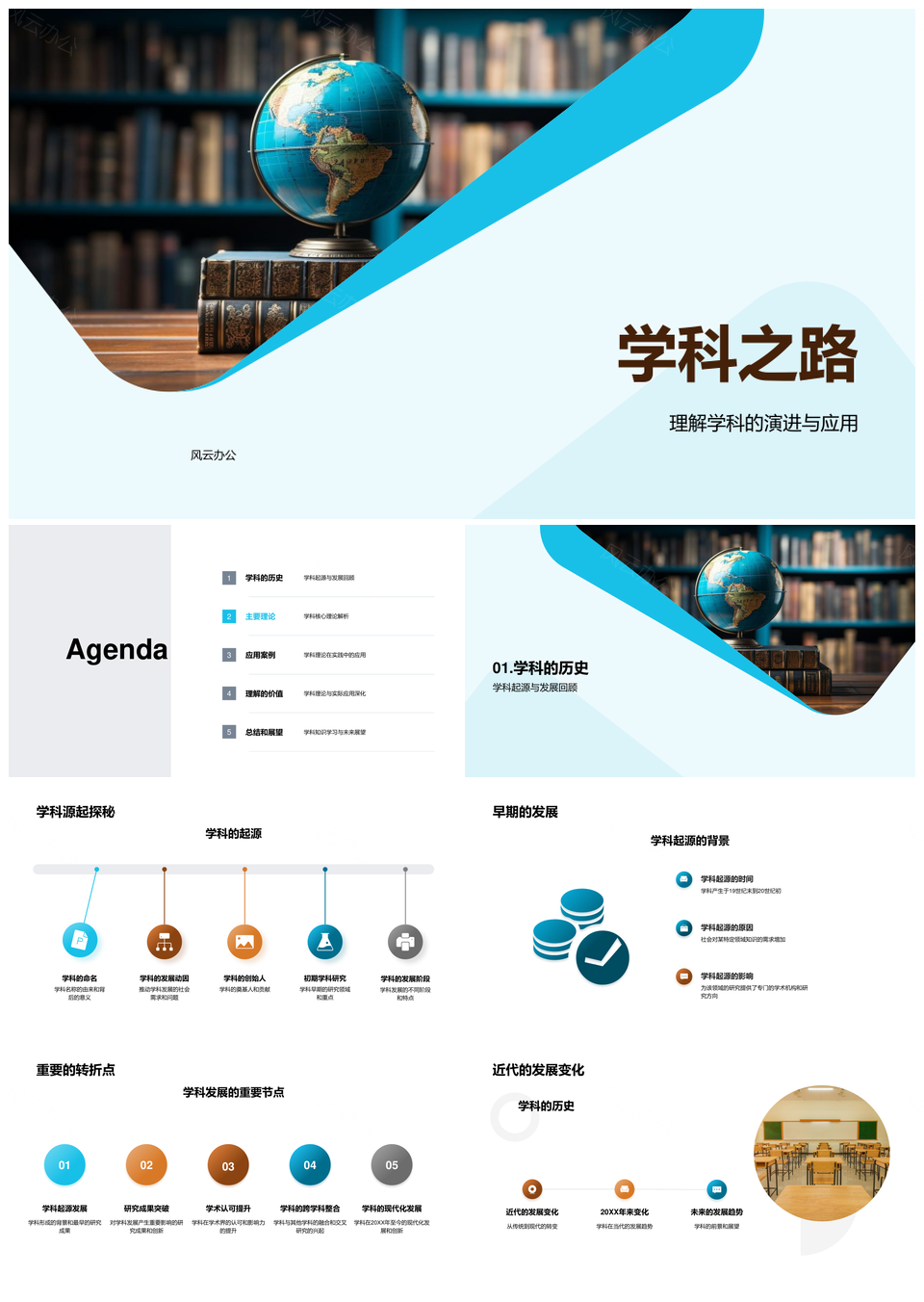学科演进理论与应用历史实例解析PPT模板