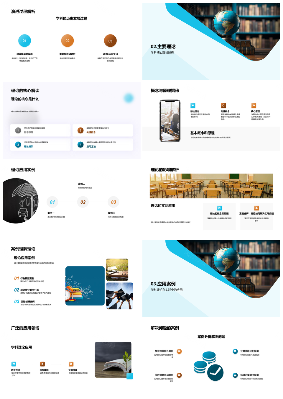 学科演进理论与应用历史实例解析PPT模板