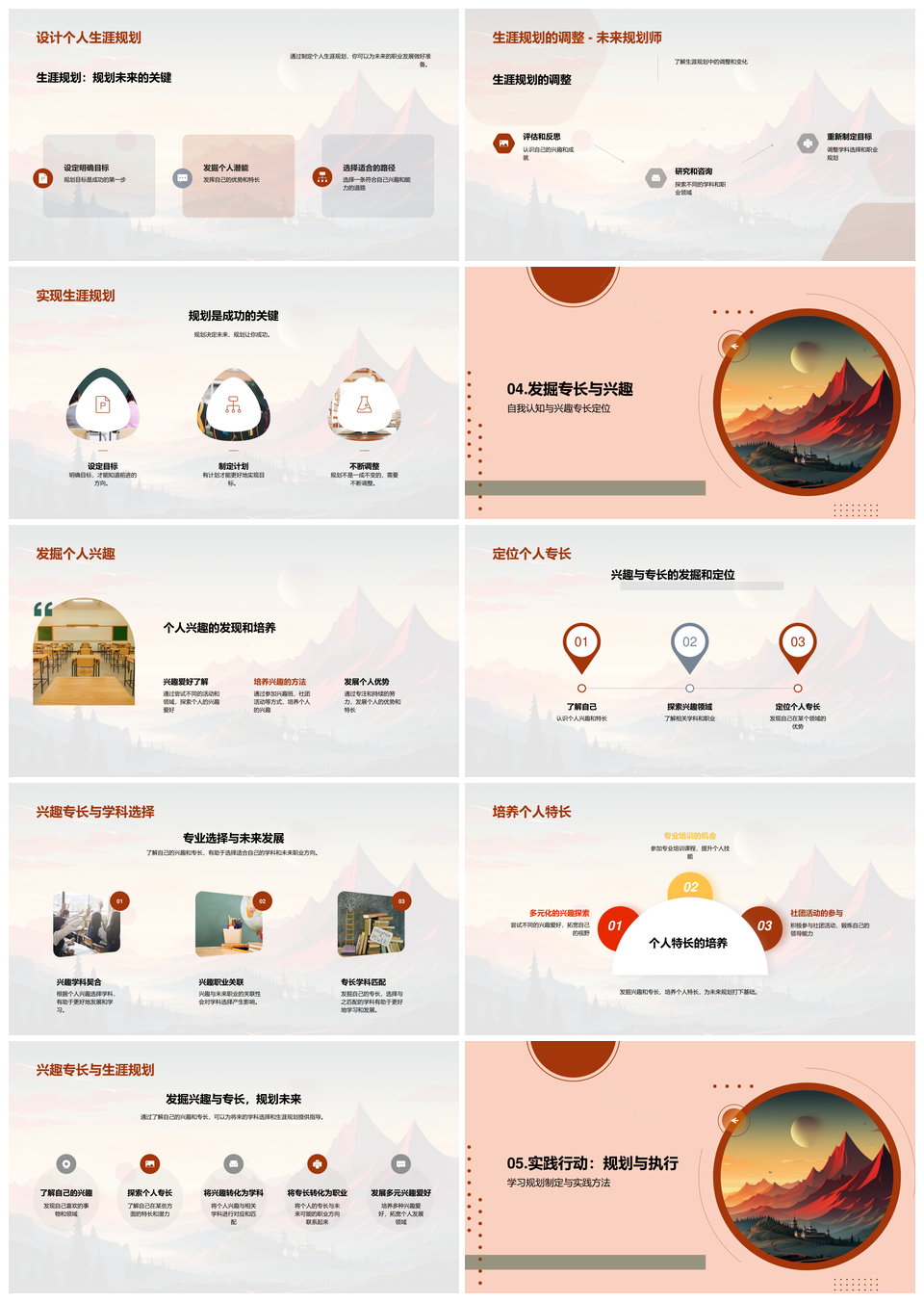 高中生涯规划学科选择与能力潜力发掘PPT模板