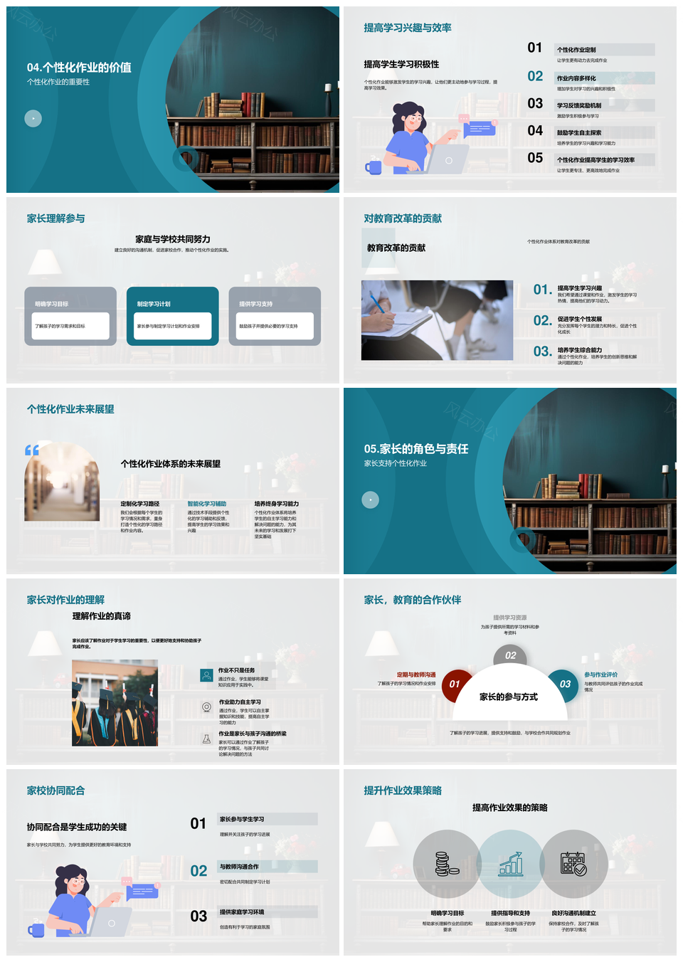 家校协同构建个性化作业新体系PPT模板
