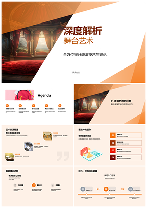 舞台艺术教育理论与表演技巧视听解析PPT模板