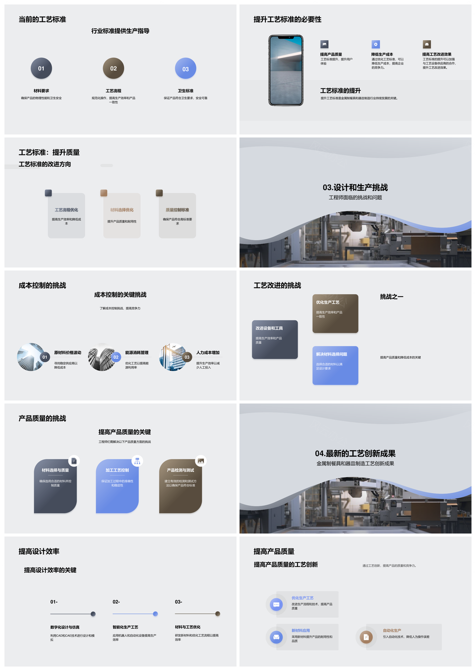 金属餐具创新工艺提升标准控成本迎挑战PPT模板