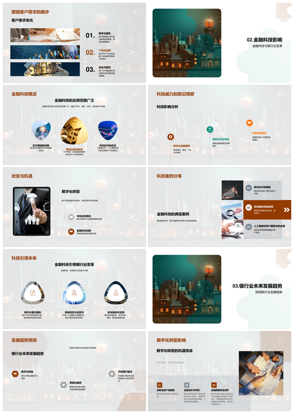 金融科技驱动银行业数字化转型新趋势PPT模板