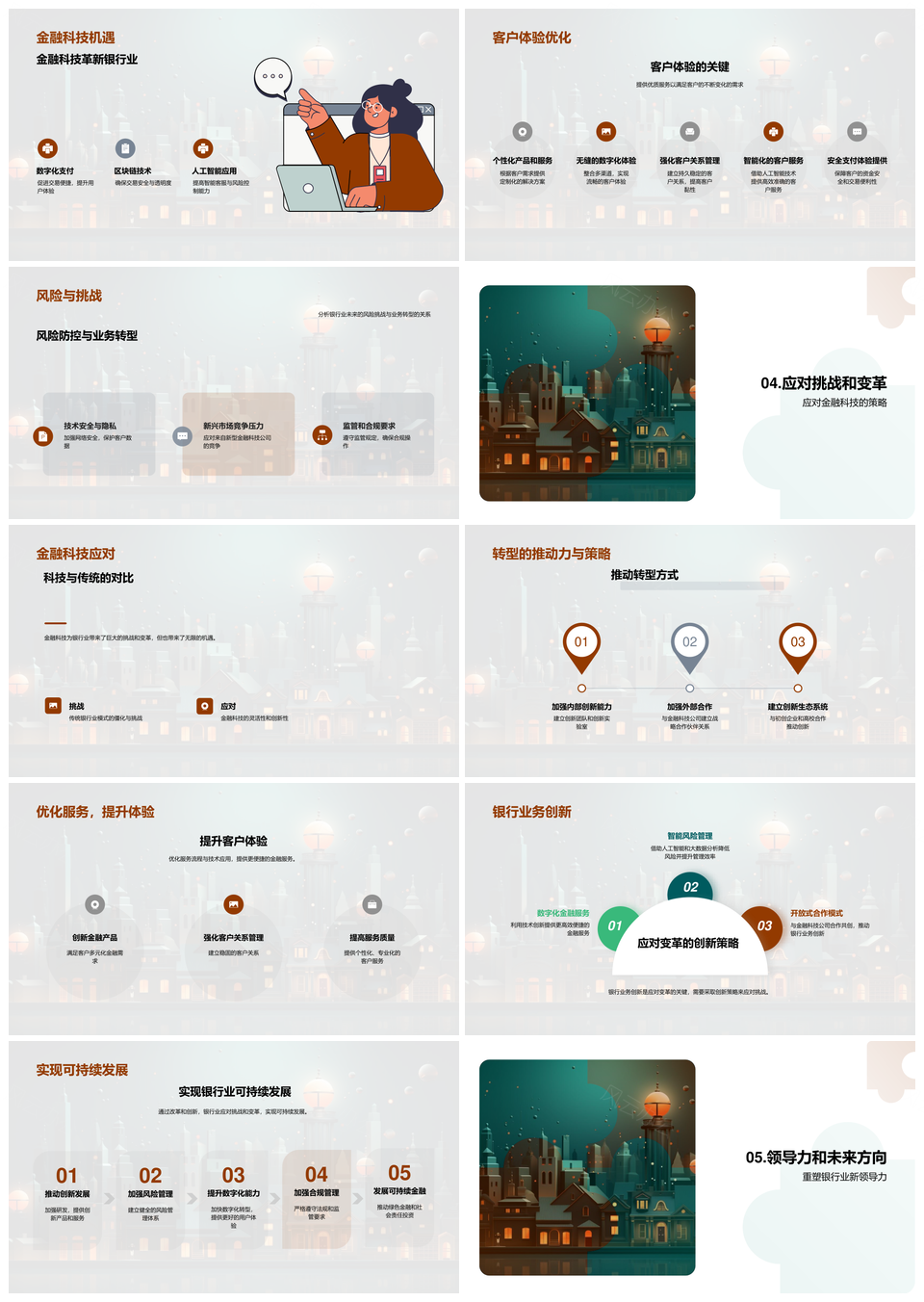 金融科技驱动银行业数字化转型新趋势PPT模板