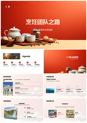 厨师长引领烹饪团队成就未来之路PPT模板