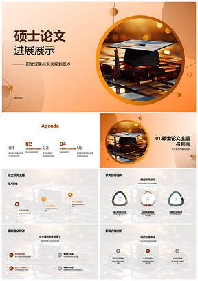 硕士研究成果规划与答辩展望PPT模板