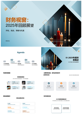 2025财务视窗20XX年财务数据活动收益分析成本风险管理柱状图回顾展望PPT模板