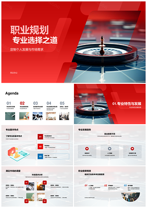 职业规划专业选择趋势前景能力发展PPT模板