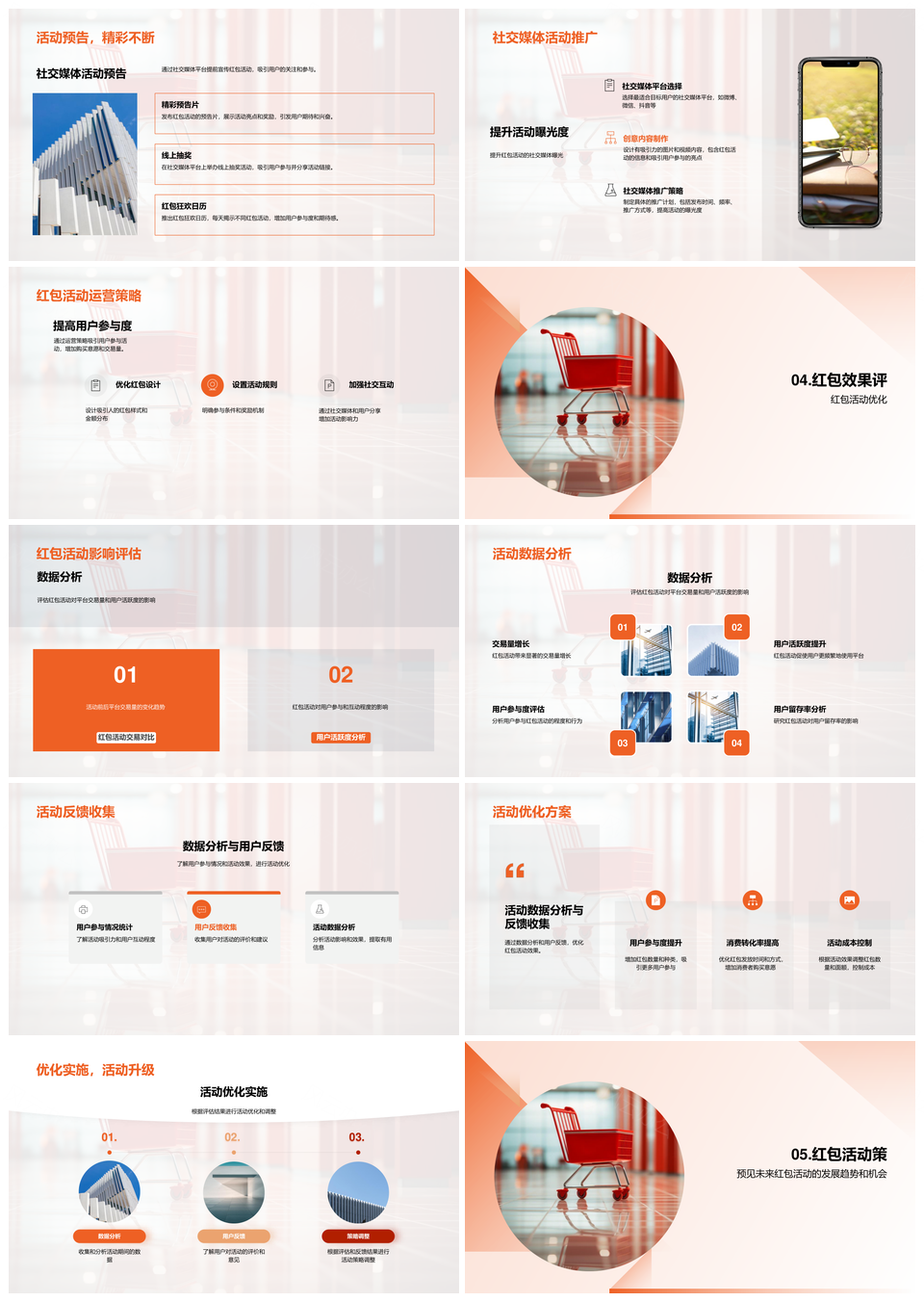 春节电商红包策略激活用户消费与社交行为PPT模板