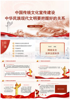 2024国家网络安全宣传周安全知识培训讲座PPT模板