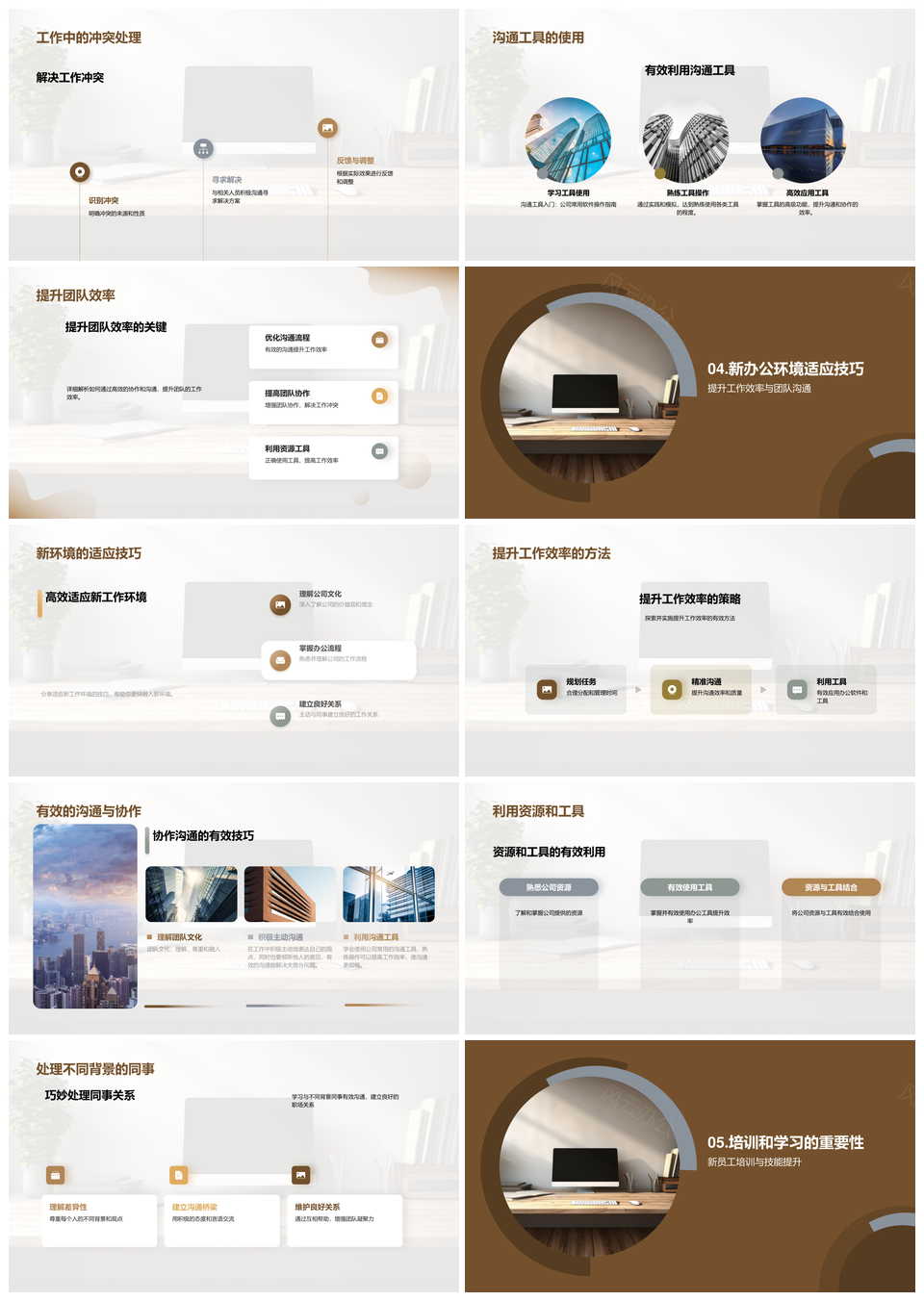 业务培训师高效适应新办公环境文档管理PPT模板