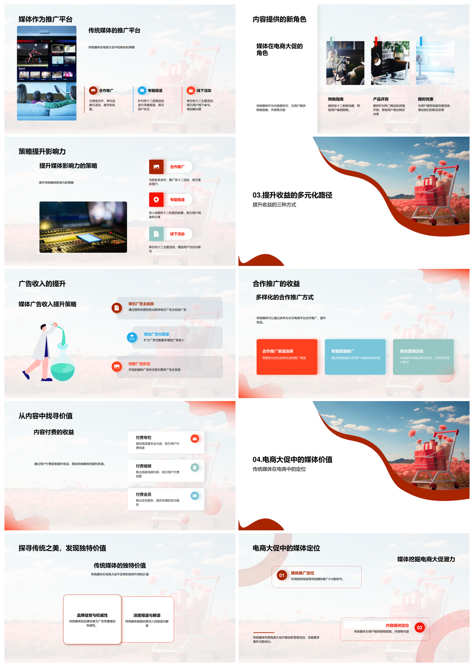 赋能传统媒体双十二电商大促营销策略PPT模板