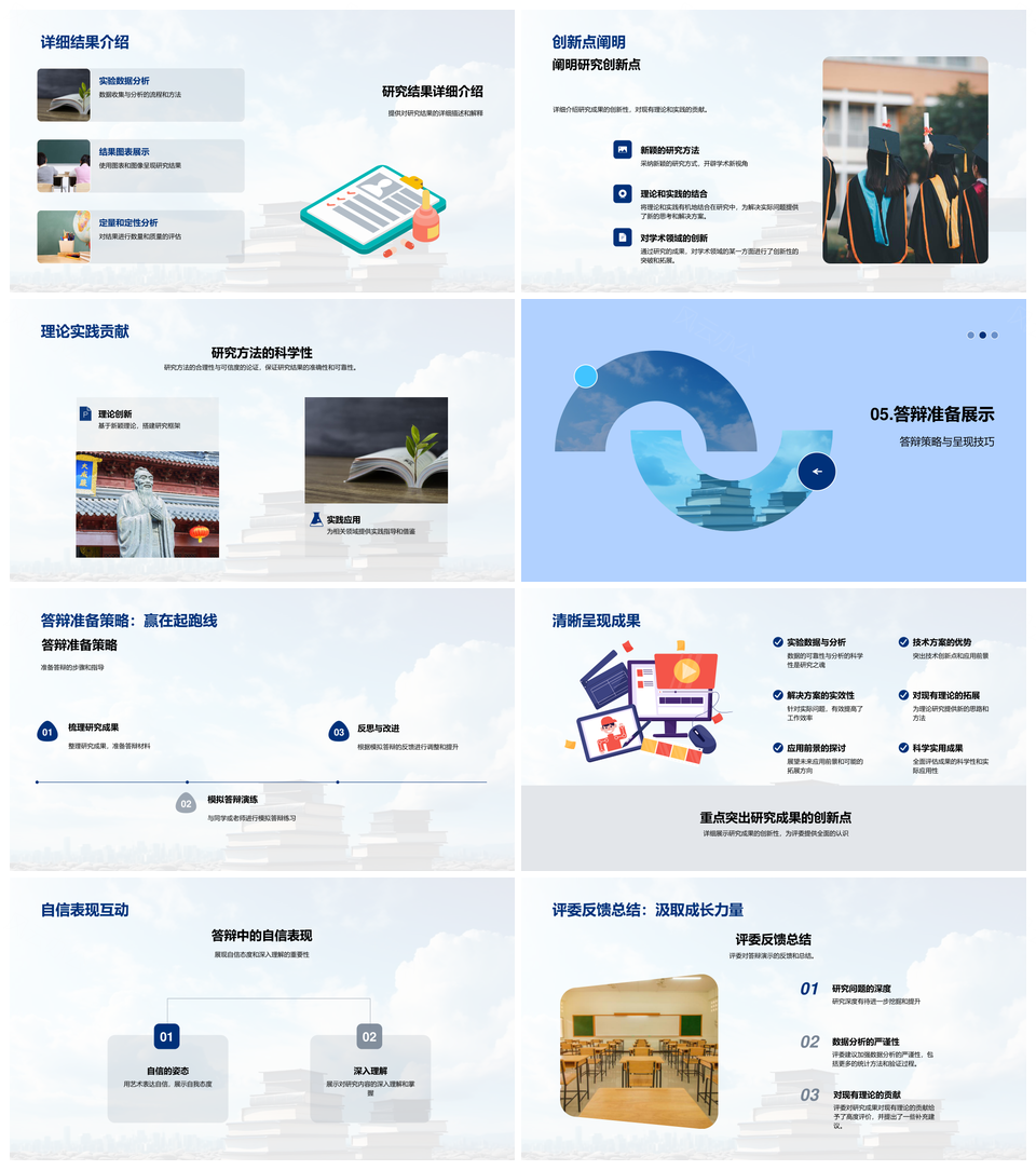 本科生毕业答辩学术贡献课题理解指南PPT模板