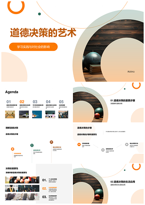 道德决策艺术课堂模拟生活实例分析PPT模板