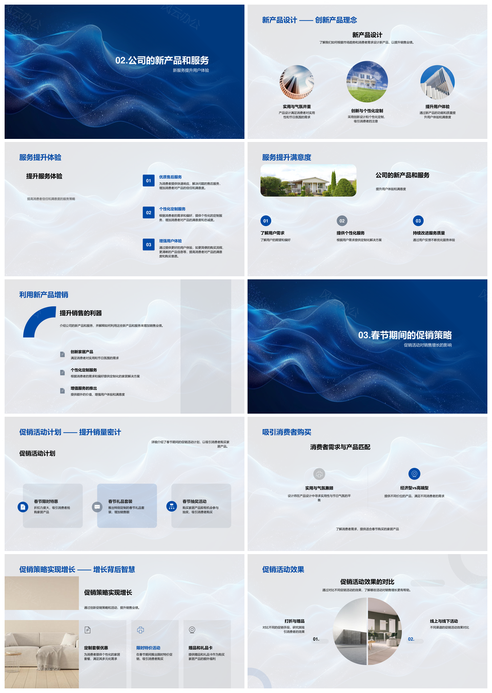 春节销售增长策略家居趋势新品促销用户体验PPT模板